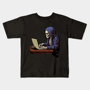 Skeleton WFH Kids T-Shirt